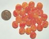 25 12x5mm Yellow Red Rounded Flat Disks